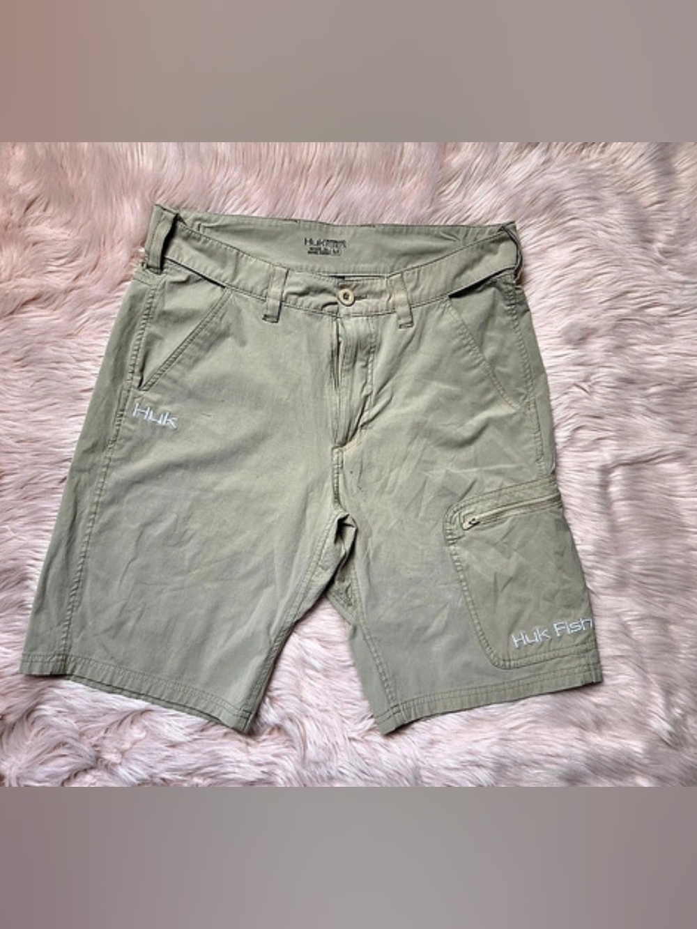Huk Next Level Shorts Cargo Green Medium